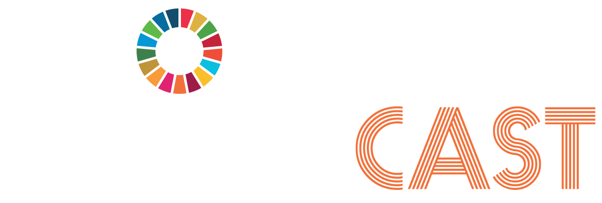 Logo reads "global goals cast"