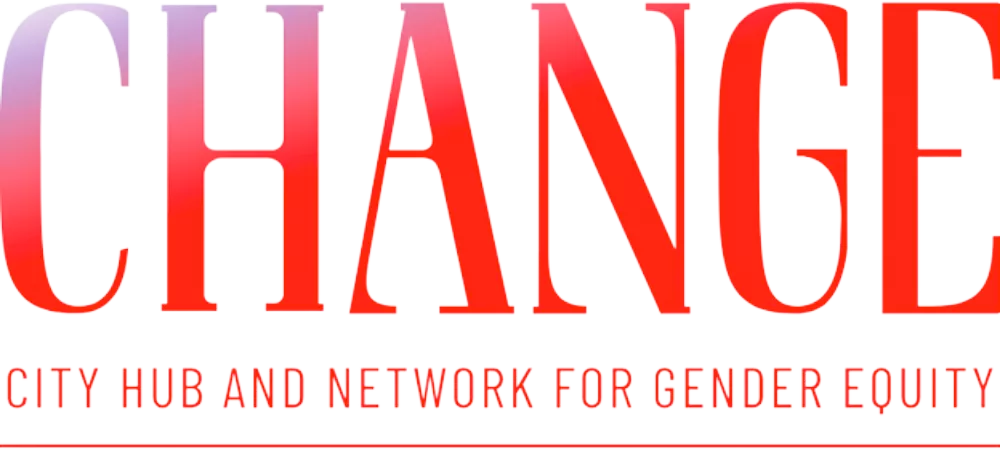 Logo reads CHANGE City Hub and Network for Gender Equity 